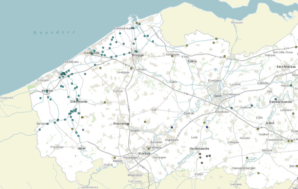 Sensoren meten het zoutgehalte van het water in Vlaanderen en iedereen kan het 24/7 monitoren